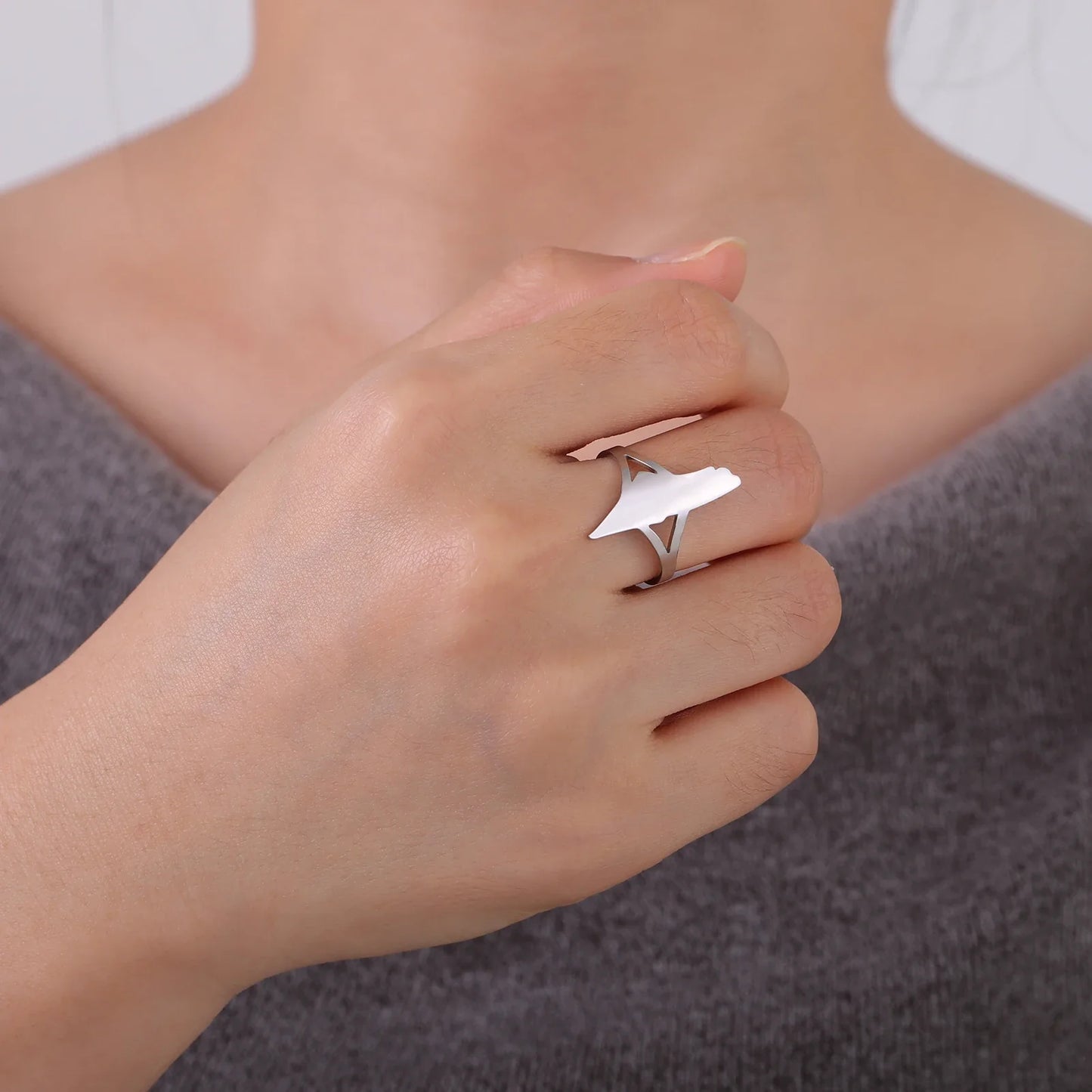 Bague Palestine Femme Argent Plaqué