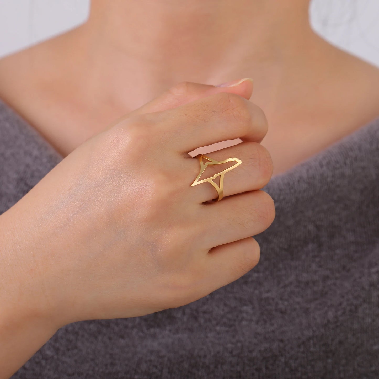 Bague Palestine Femme Or Plaqué