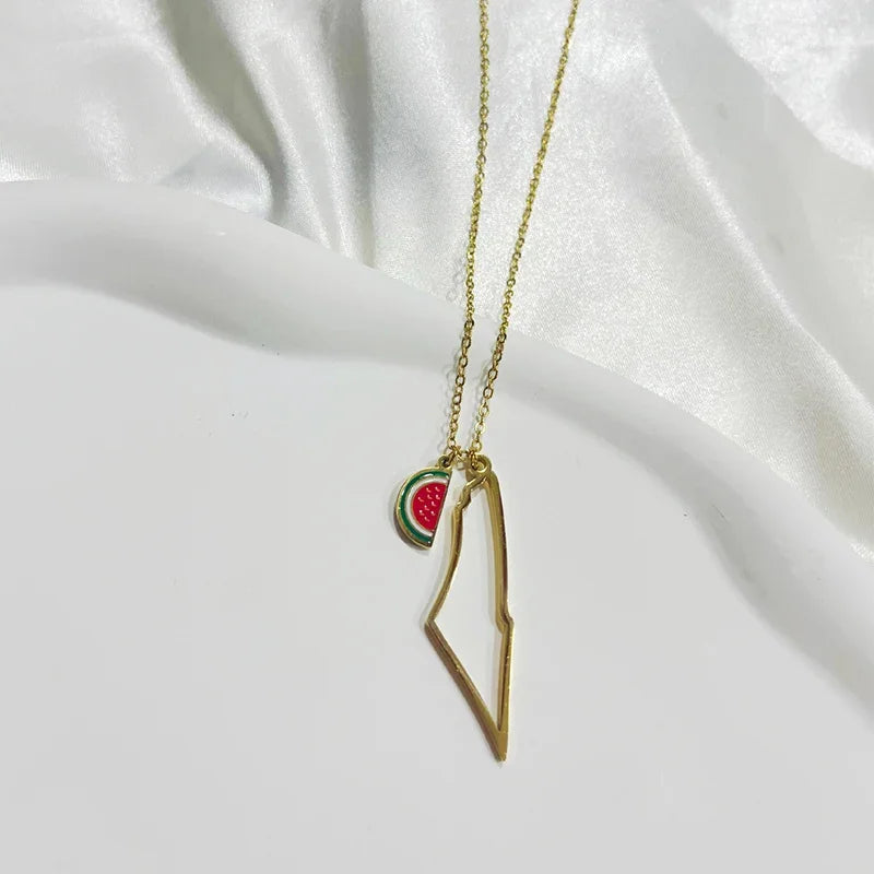 Collier Palestine Pasteque