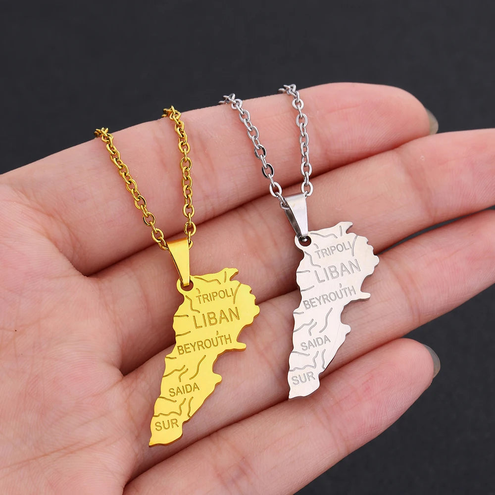 Carte Liban Collier