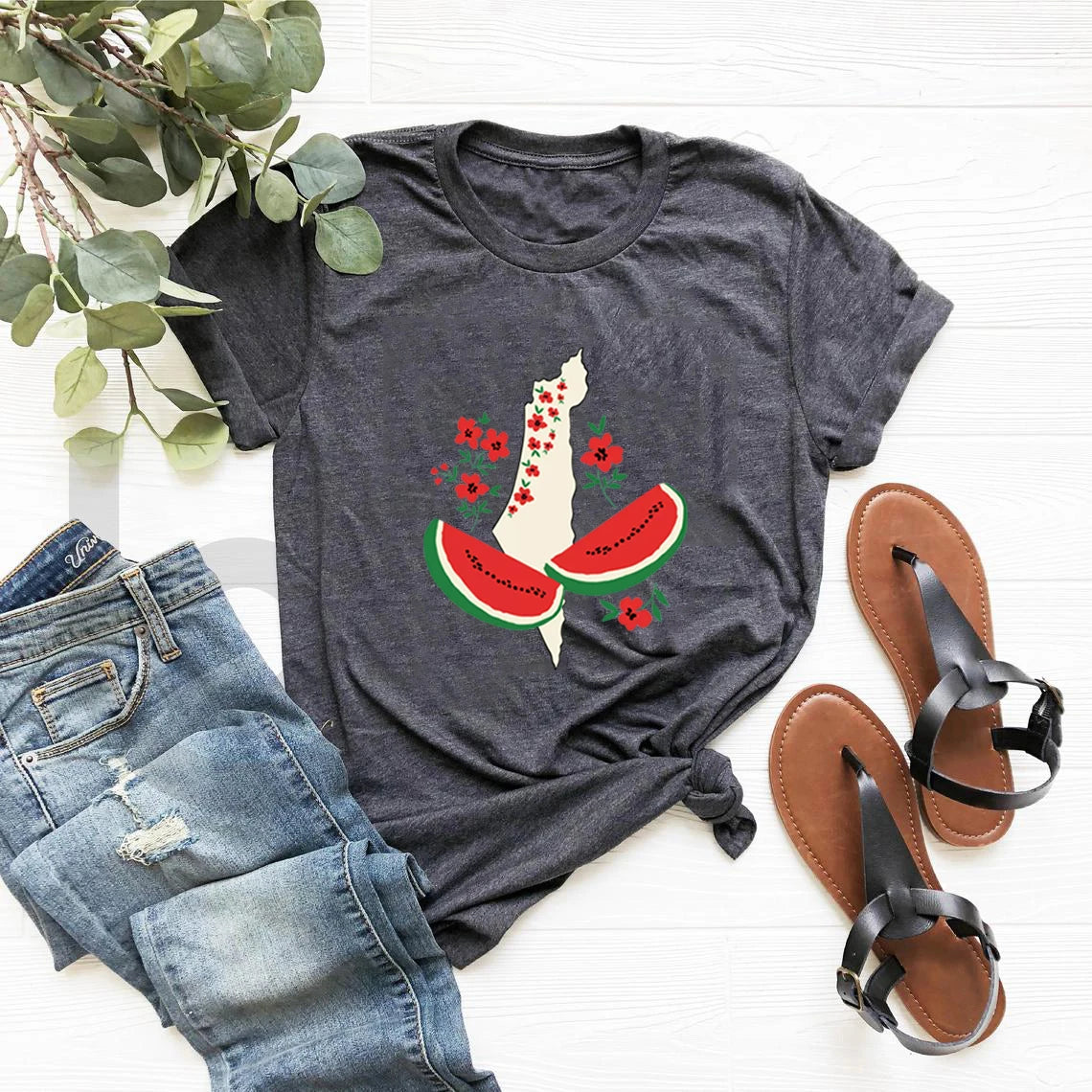 Tee Shirt Palestine Femme