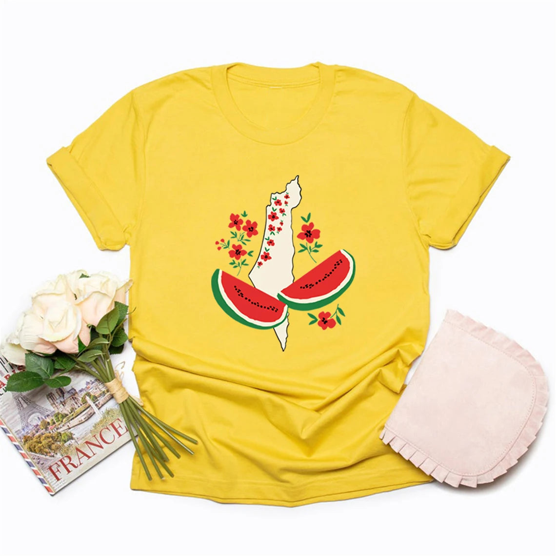 Tee Shirt Palestine Femme