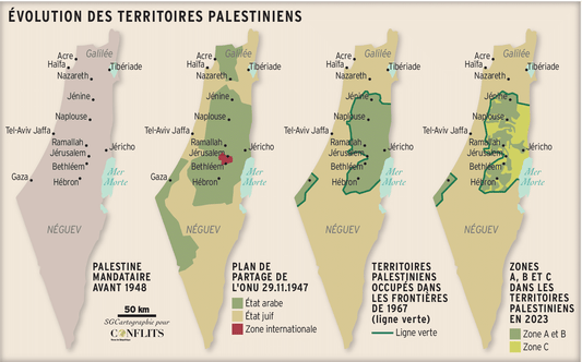 Carte de la Palestine