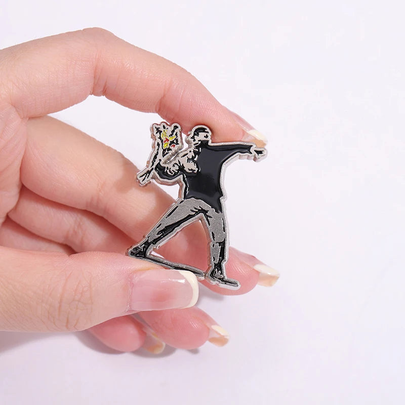 Banksy Palestine Pins