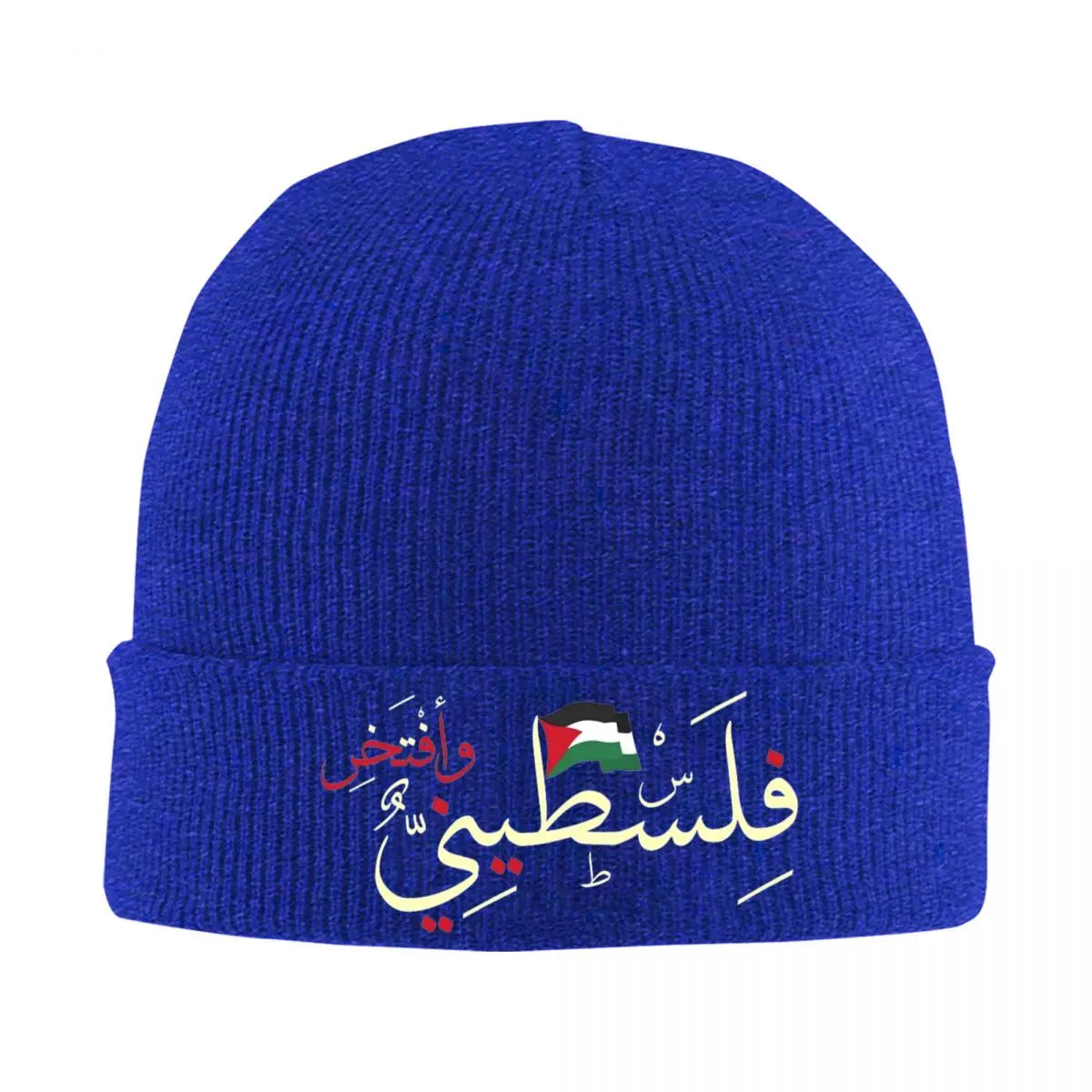Bonnet Palestine Flag bleu