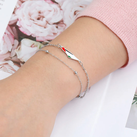Bracelet Palestine Acier Inoxydable