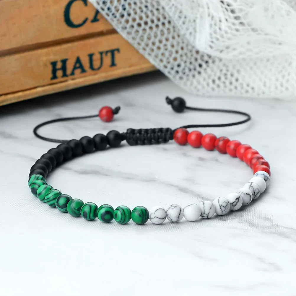 Bracelet Palestine Perlé ajustable