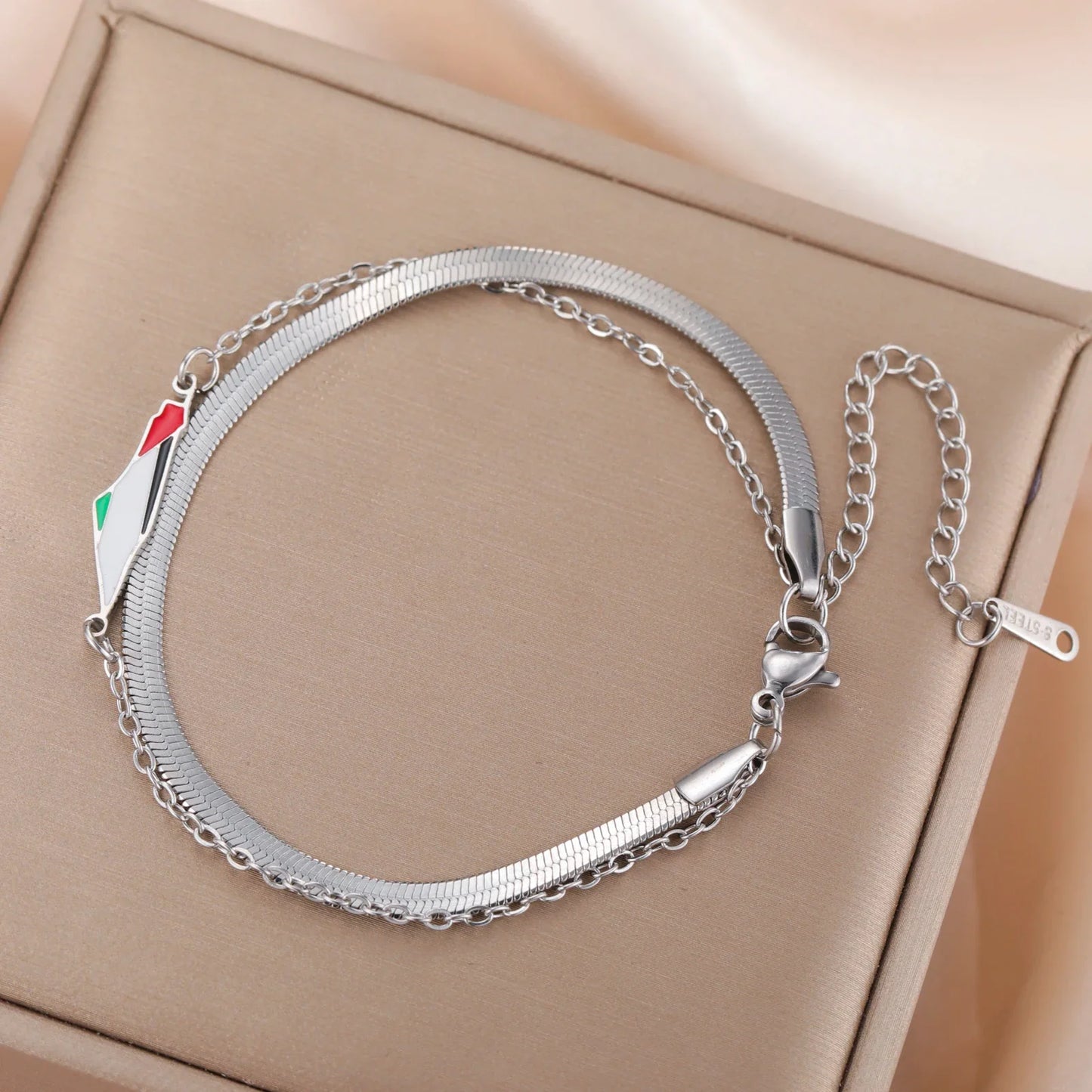 Bracelet Palestine argent