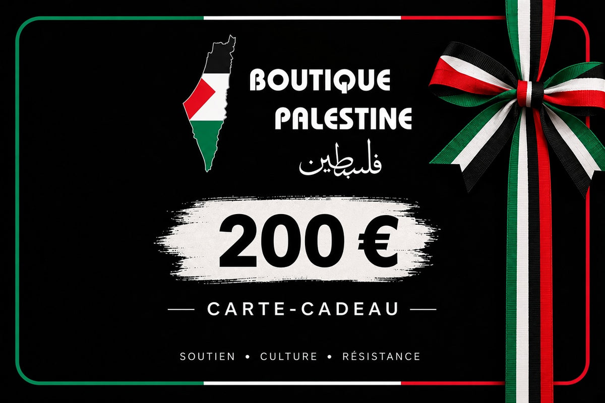 Carte cadeau Boutique Palestine 200 euros