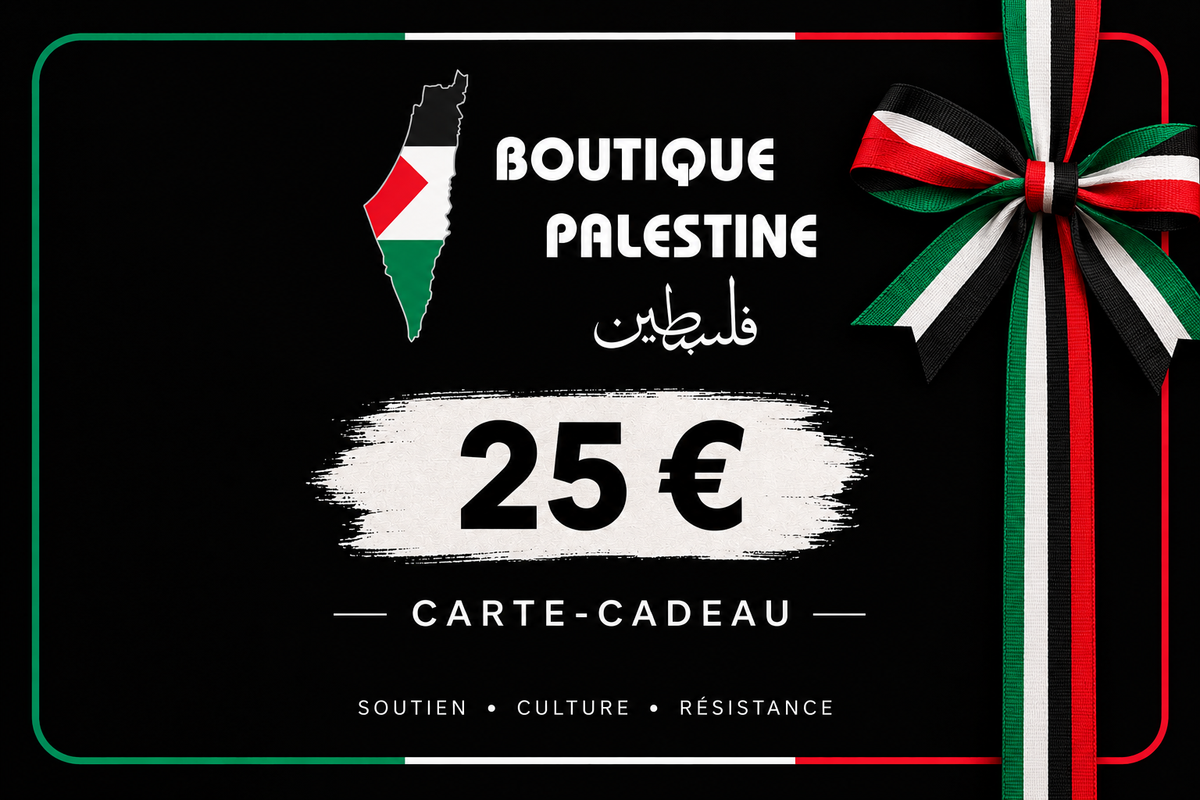 Carte cadeau Boutique Palestine 25 euros