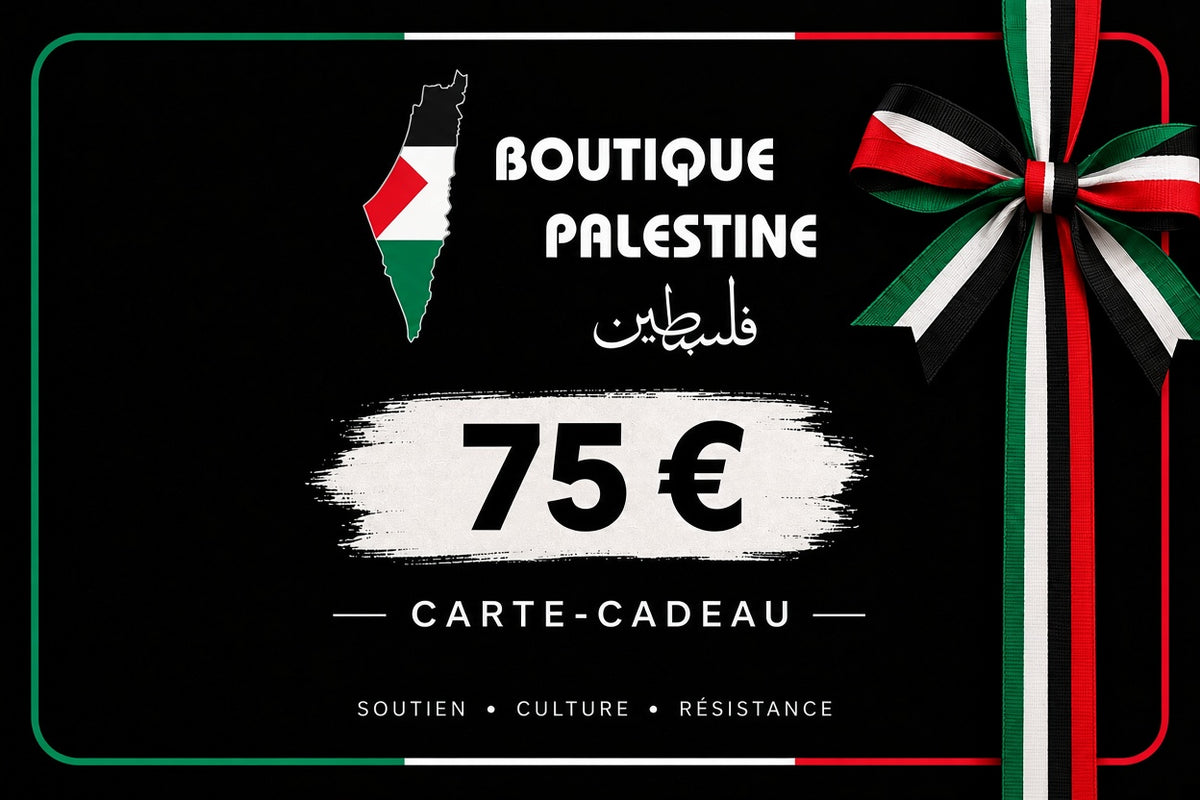 Carte cadeau Boutique Palestine 75 euros