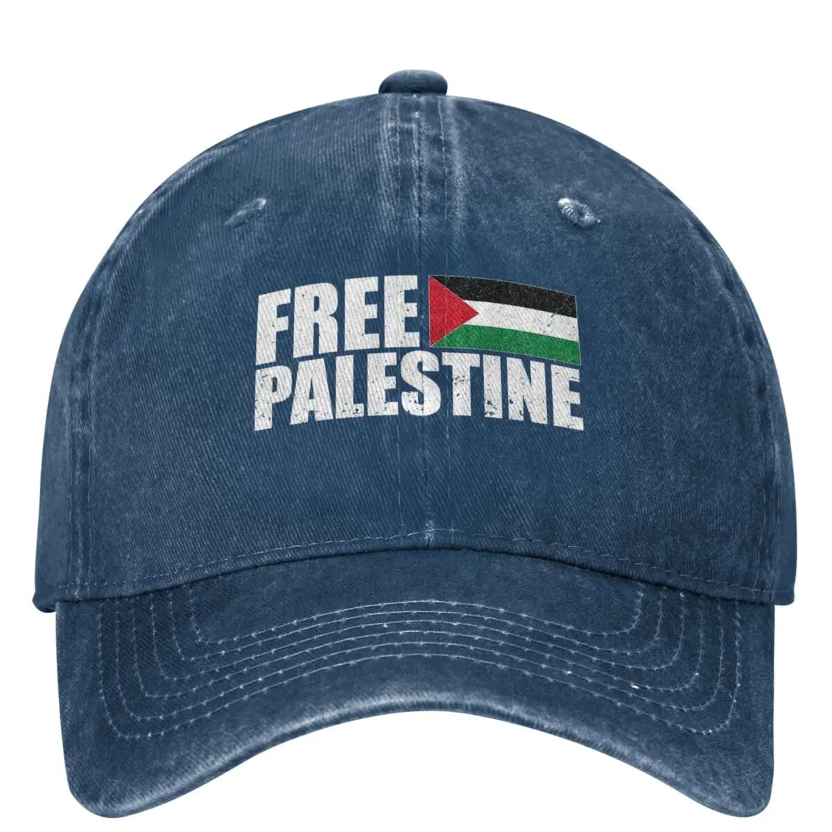 Casquette Free Palestine bleu marine