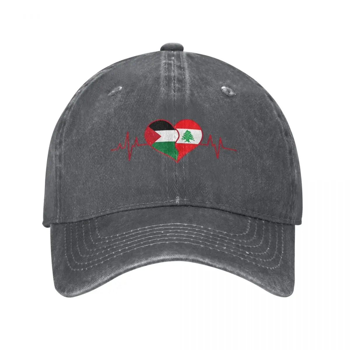 Casquette Palestine Liban noir