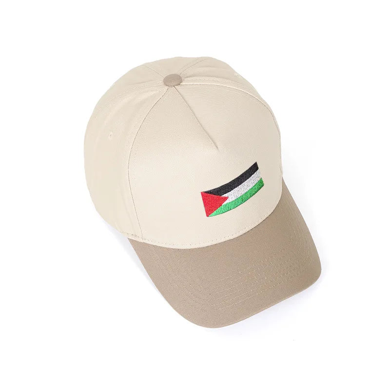Casquette brodee drapeau palestinien