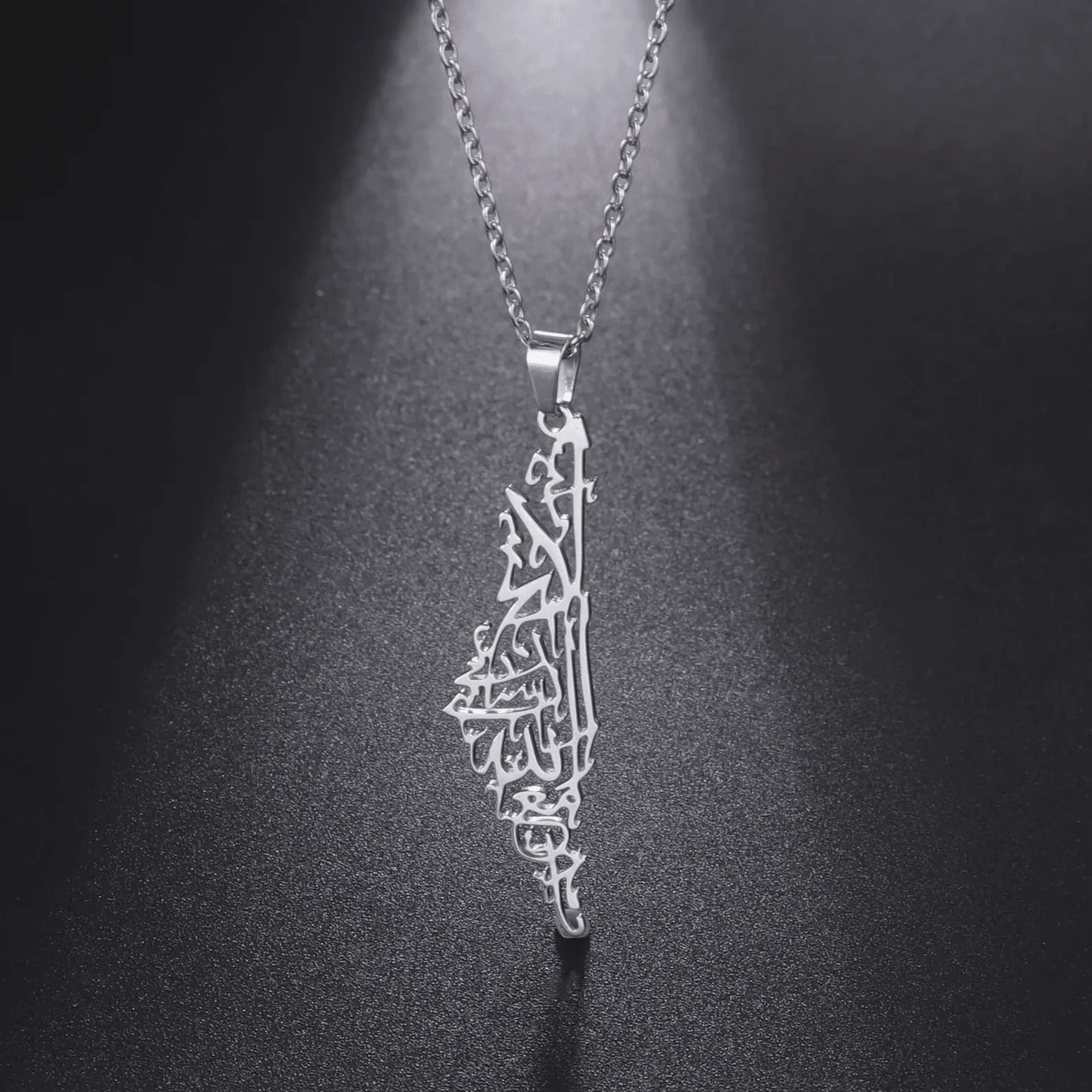 Collier Palestine Acier Inoxydable