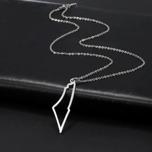 Collier Palestine Argent Plaqué