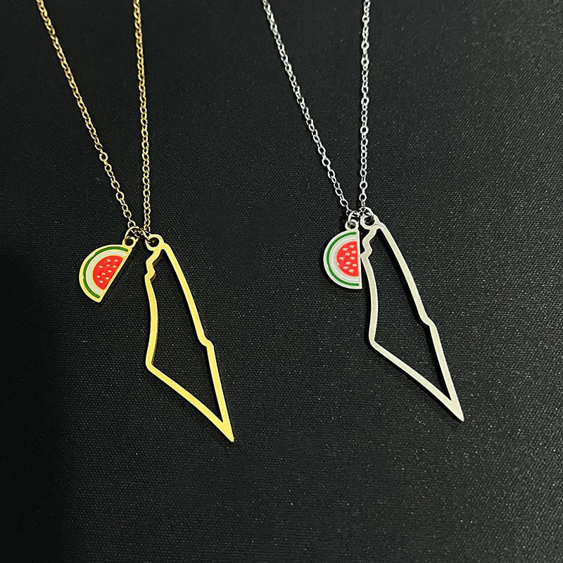 Collier Palestine Pasteque