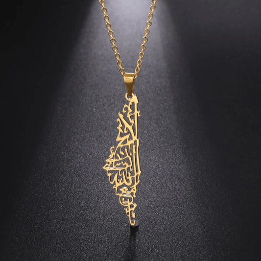 Collier Palestine Plaqué Or