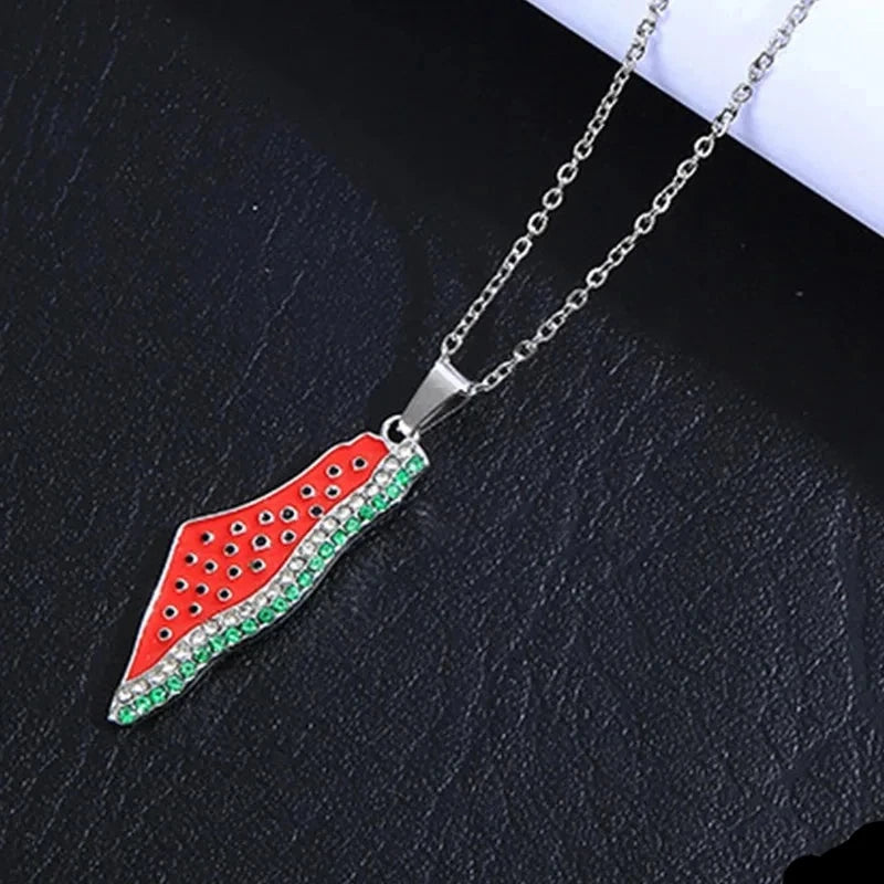 Collier Pastèque Palestine