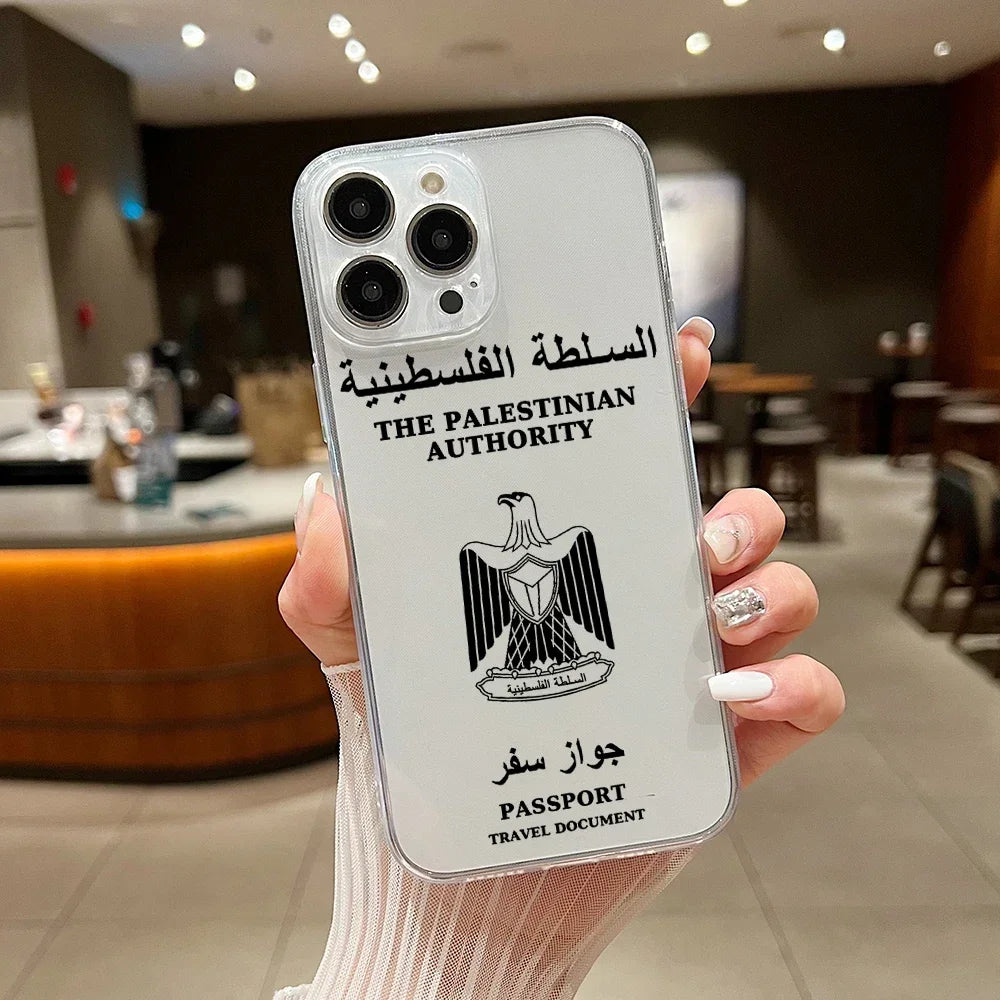 Coque Palestine iPhone 15 transparente