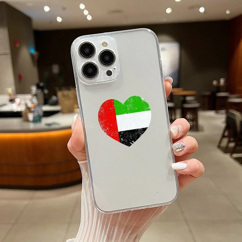 Coque Palestine iPhone 15 transparente