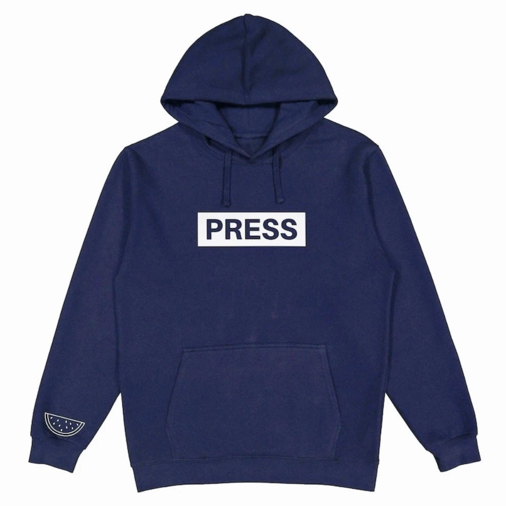 Hoodie Palestine Press bleu