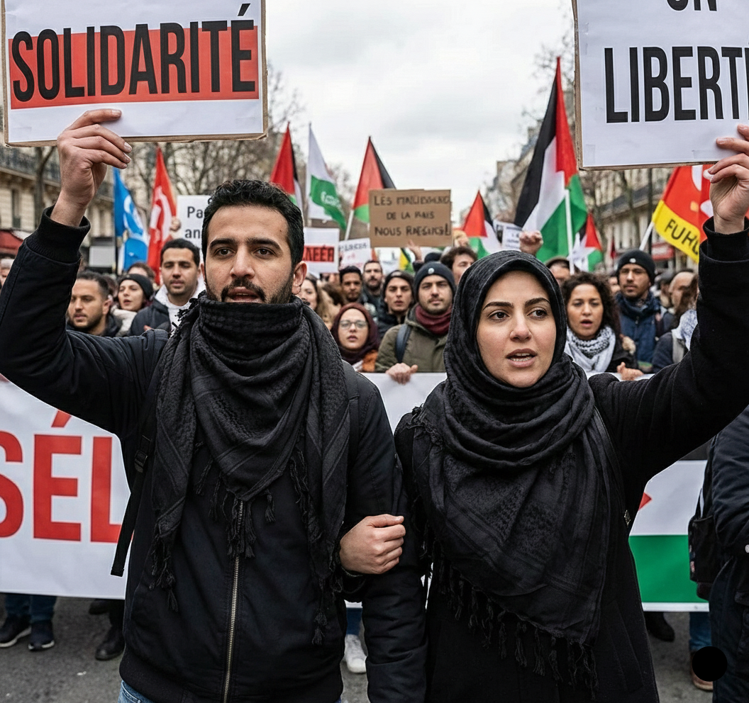 Keffieh Palestinien Noir