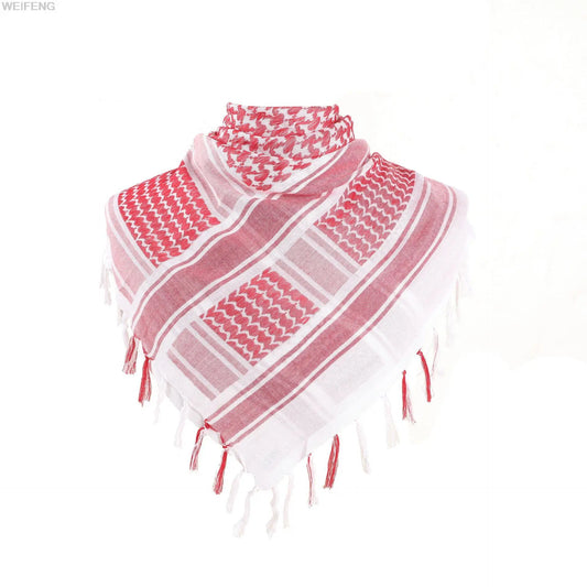 Keffieh Rouge et Blanc Palestinien