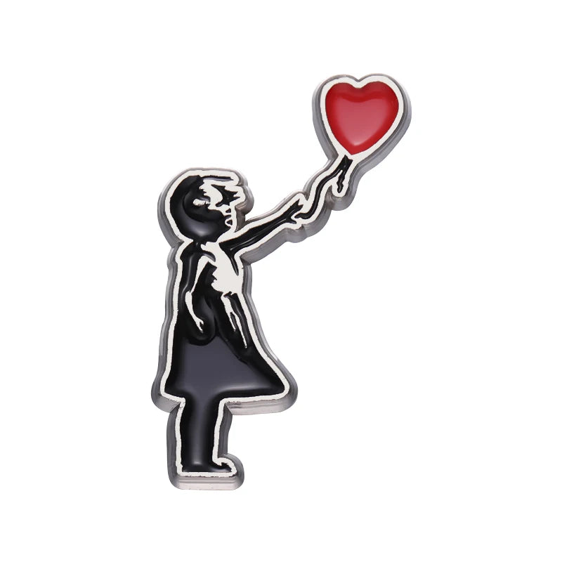 Palestine Banksy Pins