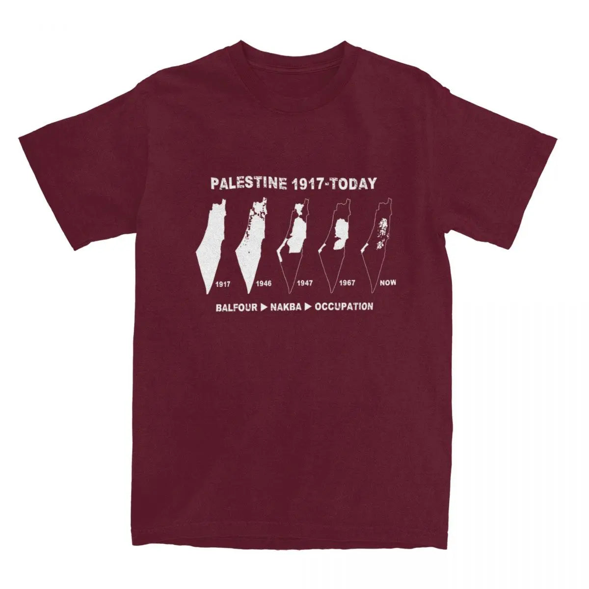 Palestine T Shirt Map evolution