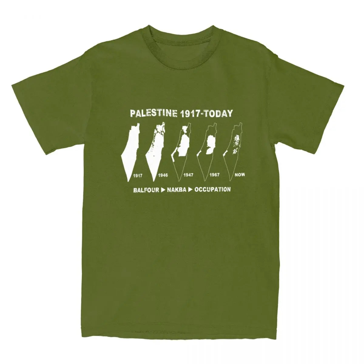 Palestine T Shirt Map evolution