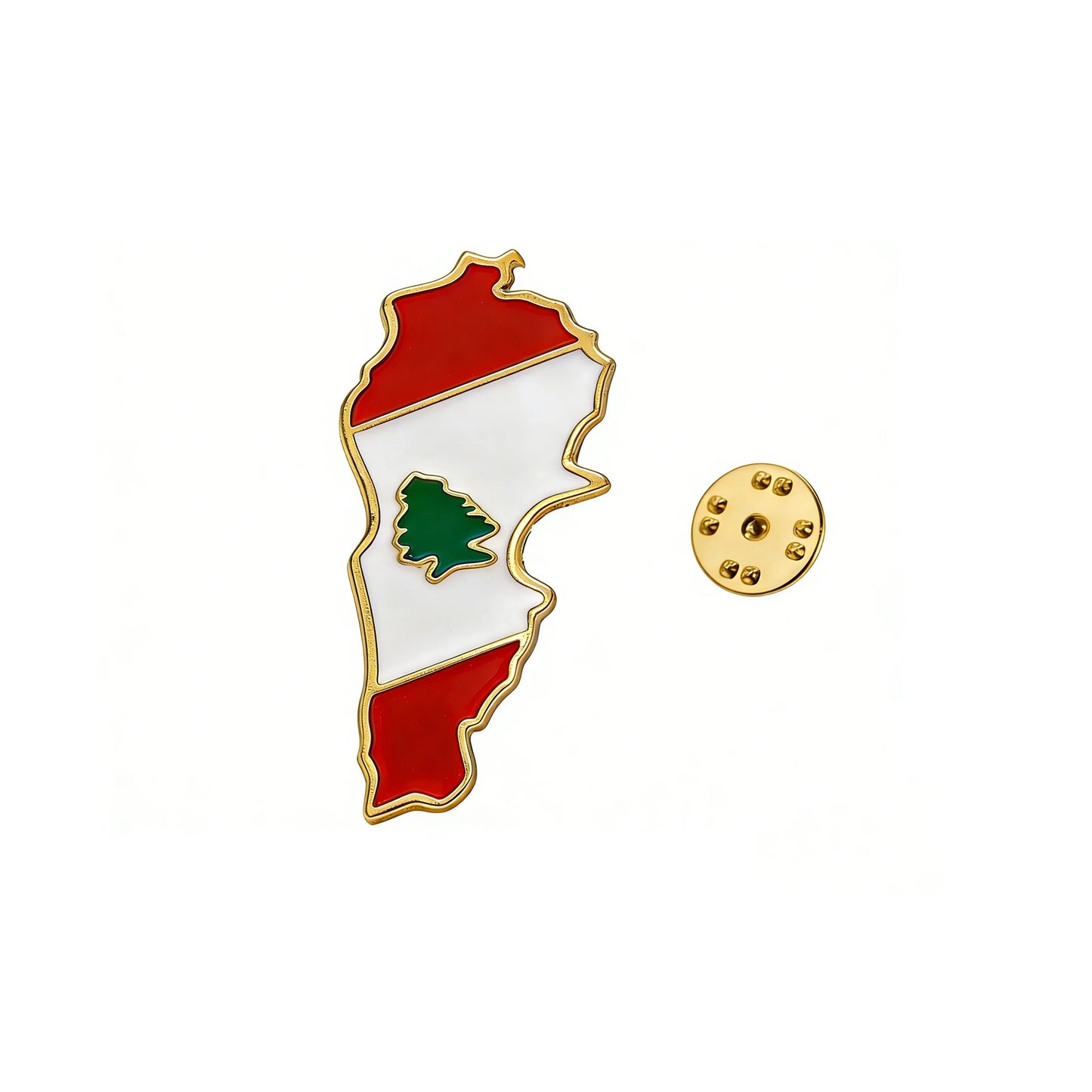 Pins Carte du Liban or