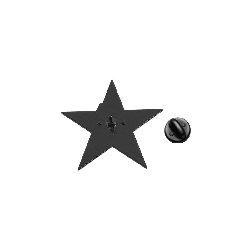 Pins poing noir Etoile Rouge