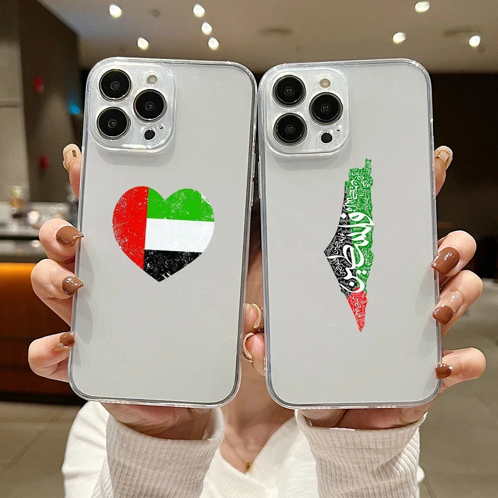 Coque Palestine iPhone 13 transparente