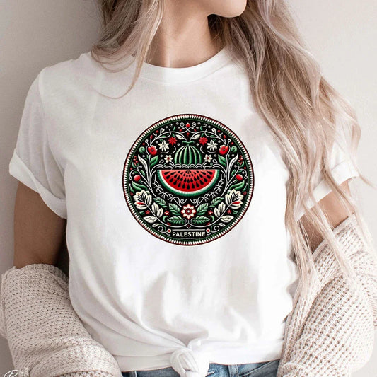 T Shirt Palestine Femme Pastèque 🍉