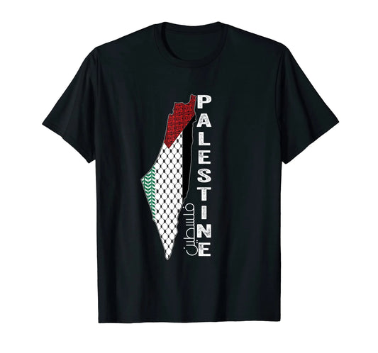 T Shirt Palestine Map
