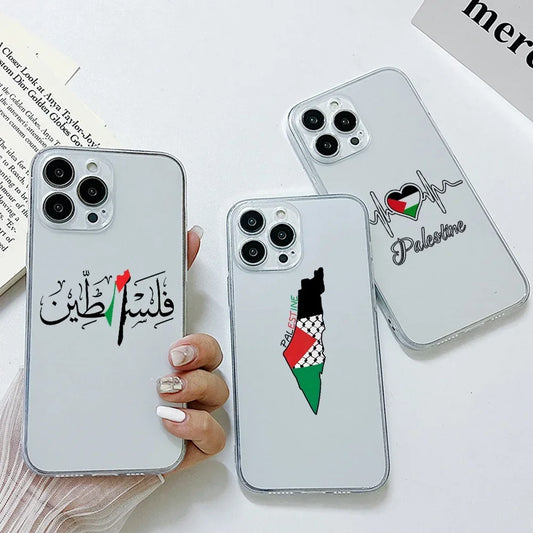 Coque Palestine iPhone 13 transparente