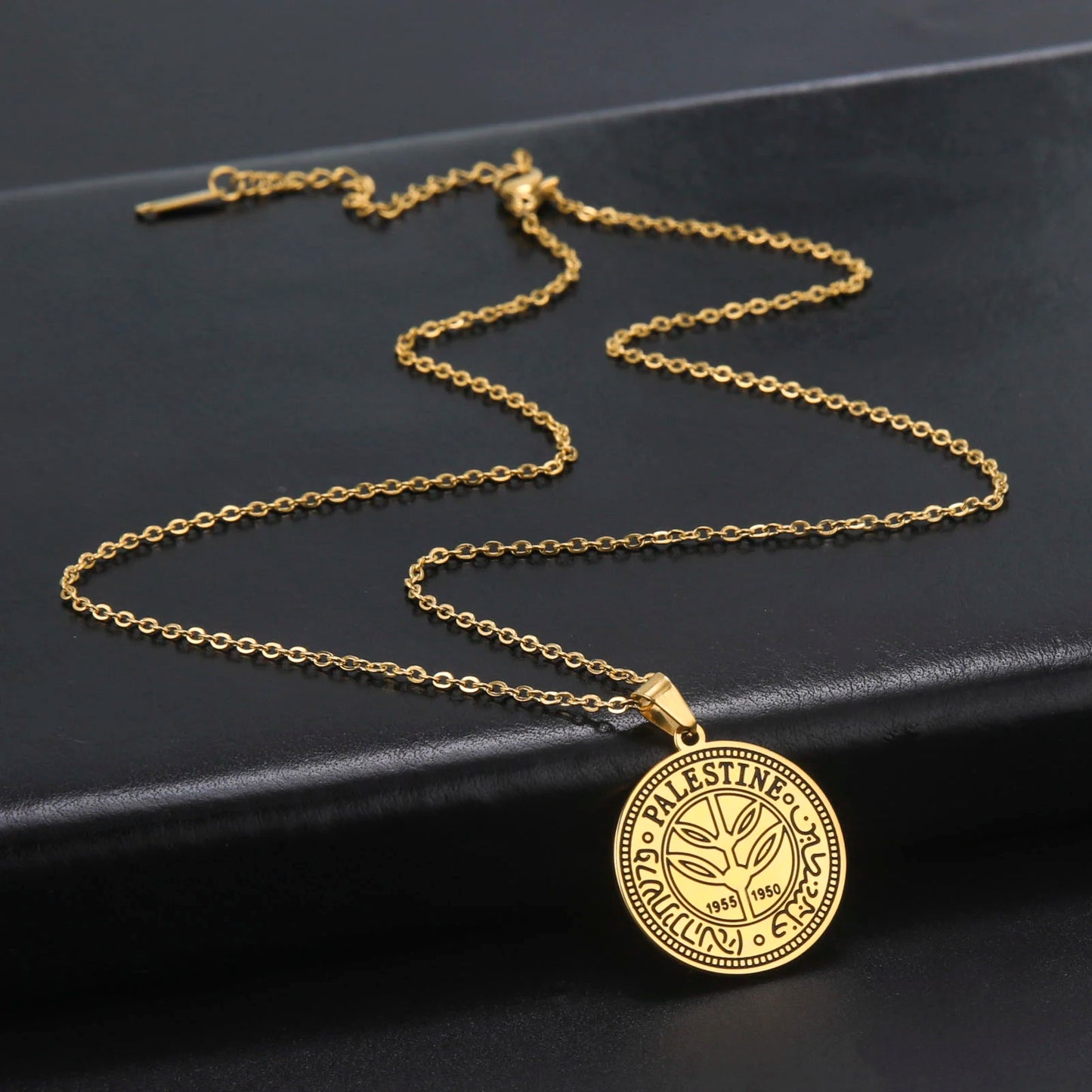 Cazador Vintage Palestine Women's Necklace Men Pendant Choker Necklace Mother Gift Stainless Steel Jewelry 2024 Wholesale