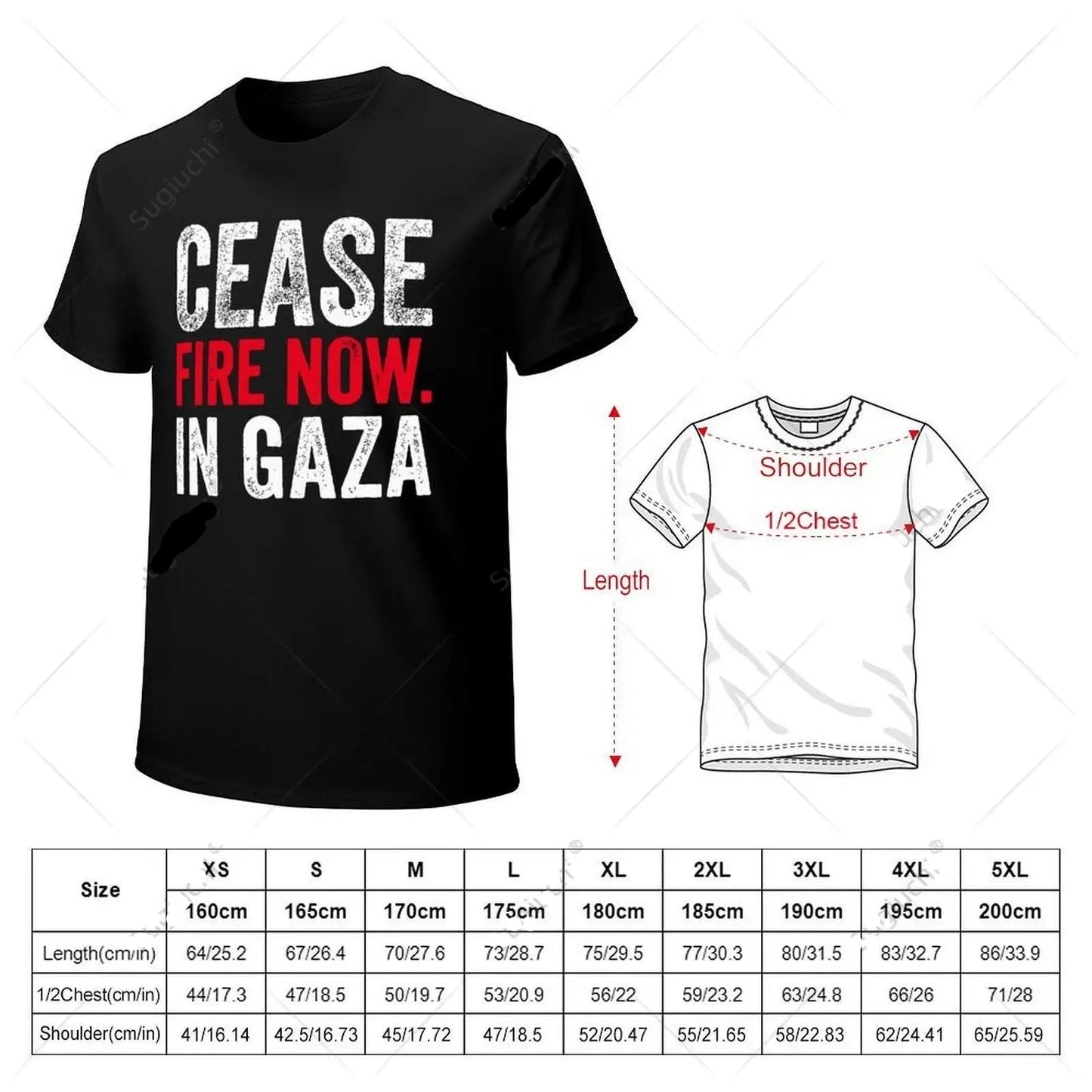 Gaza T Shirt Vert Army