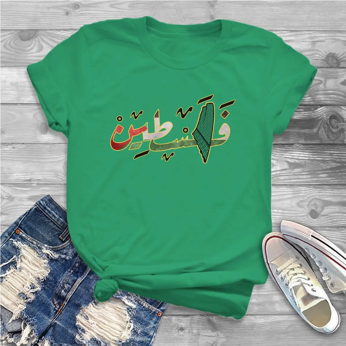 T shirt palestine femme