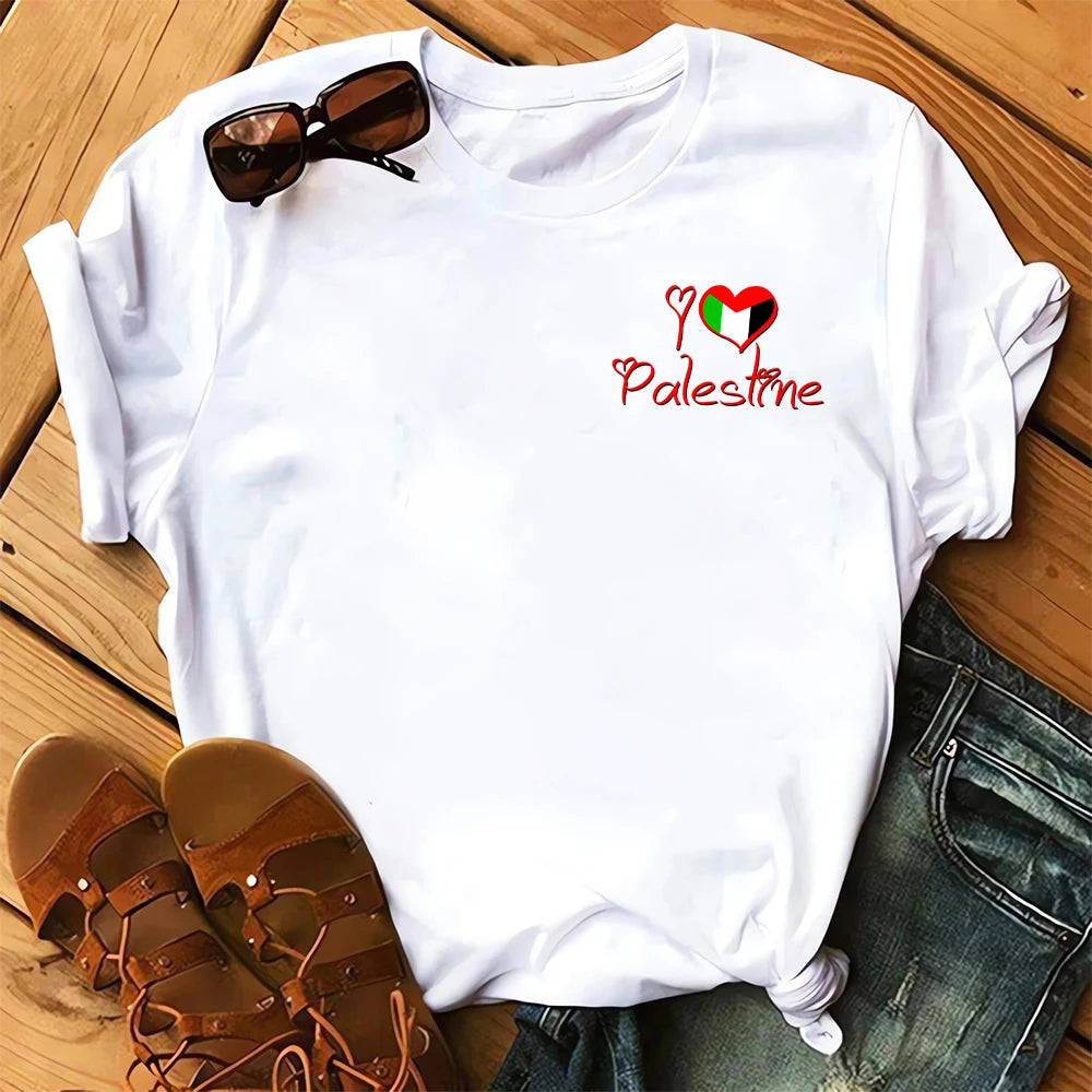 T Shirt I Love Palestine