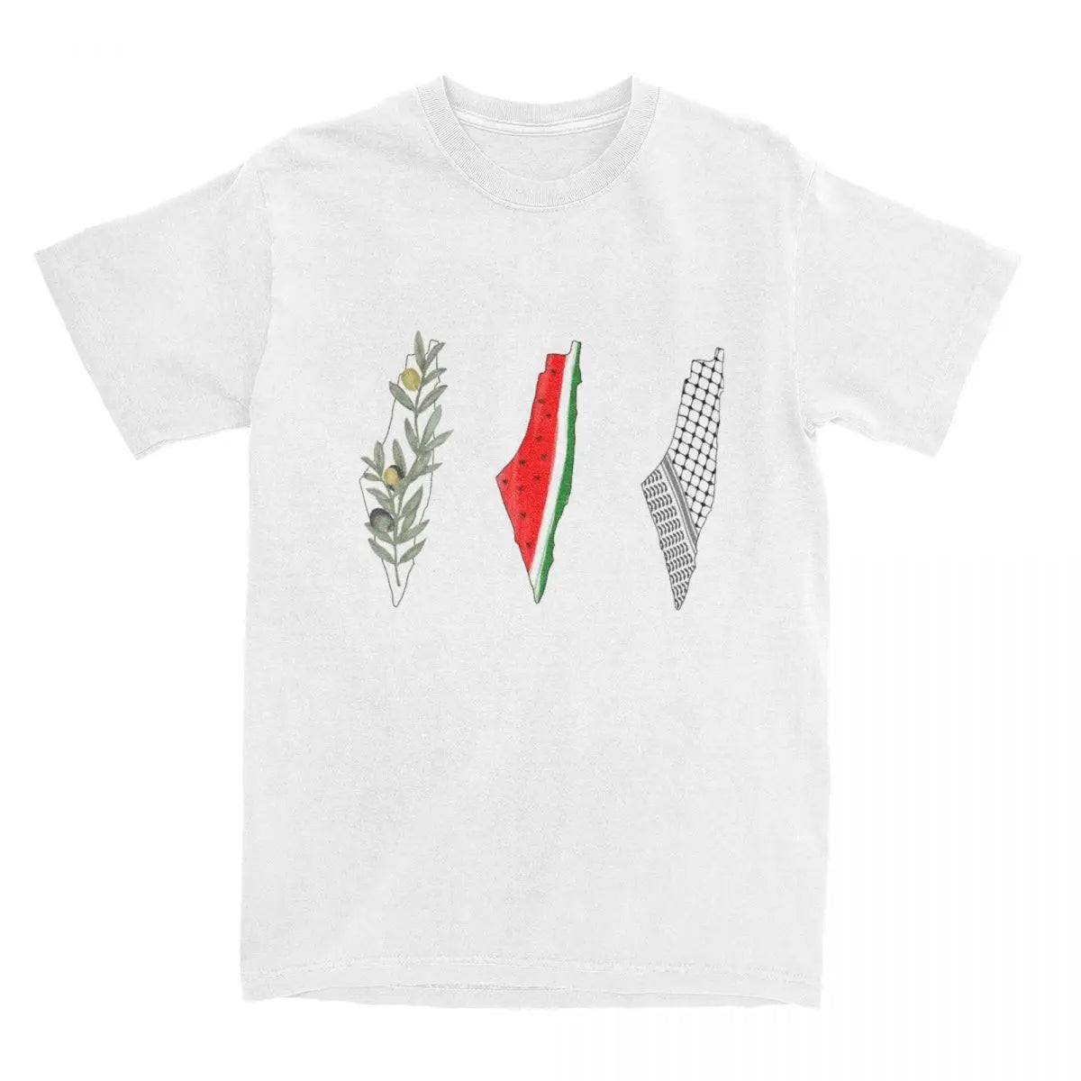 T Shirt Palestine Carte Pastèque Keffieh