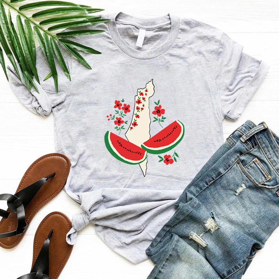 Tee Shirt Palestine Femme