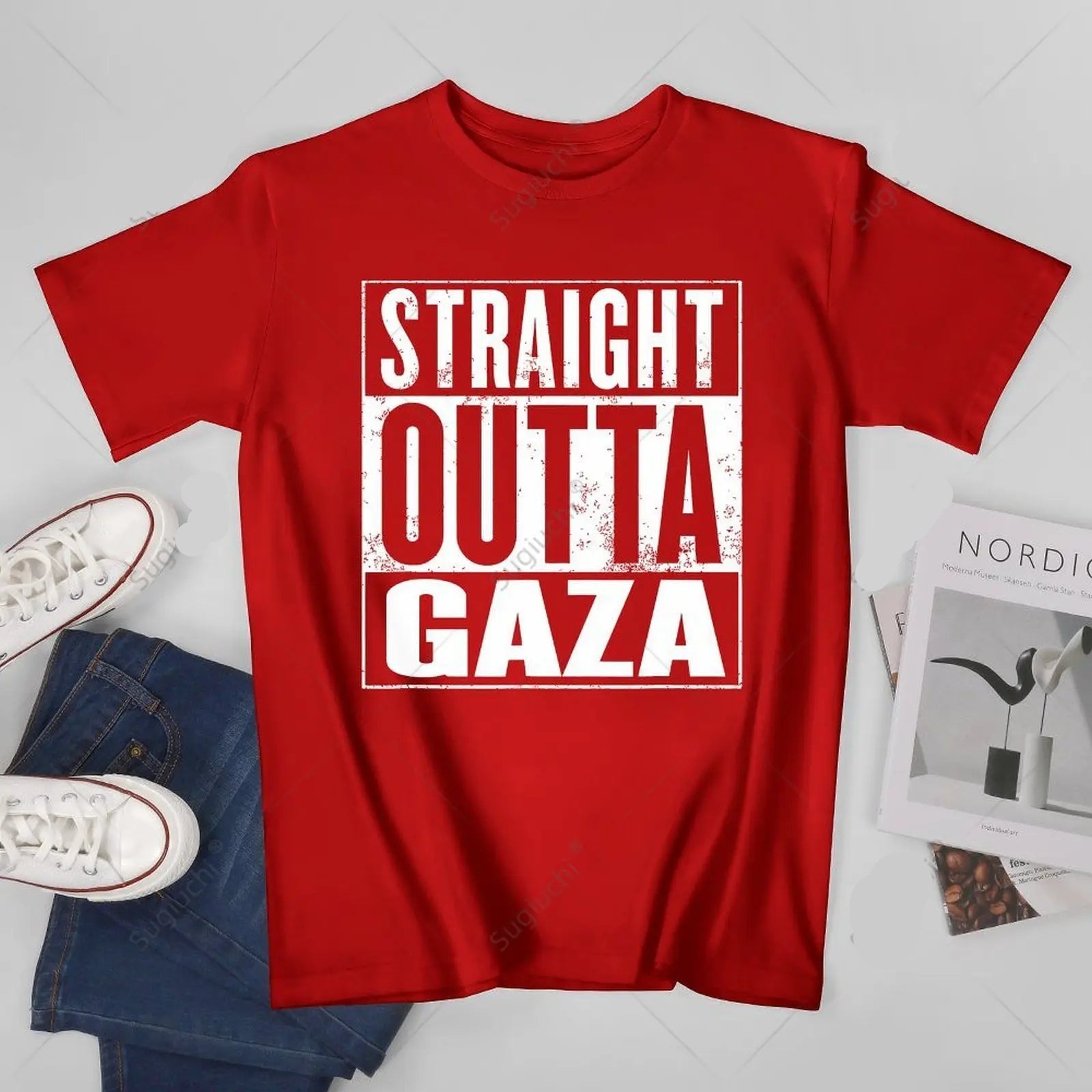 T Shirt Straight Outta Gaza