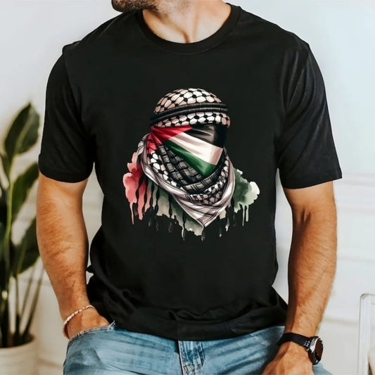 Tee Shirt Palestine Keffieh