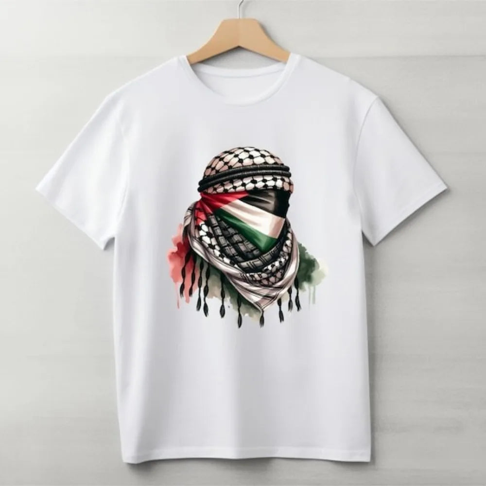 Tee Shirt Palestine Keffieh