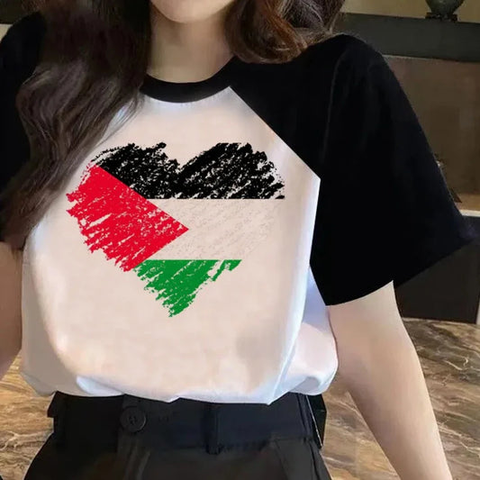 T Shirt Palestine Femme
