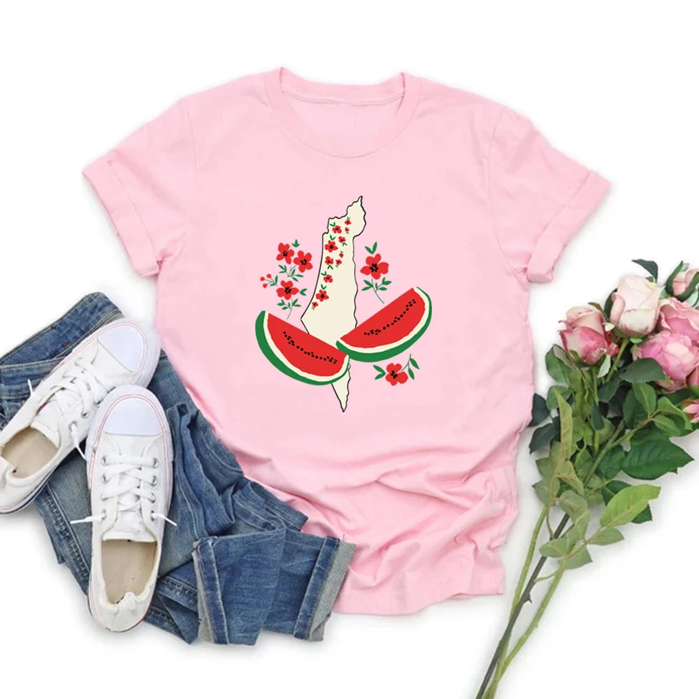 T Shirt Palestine Femme