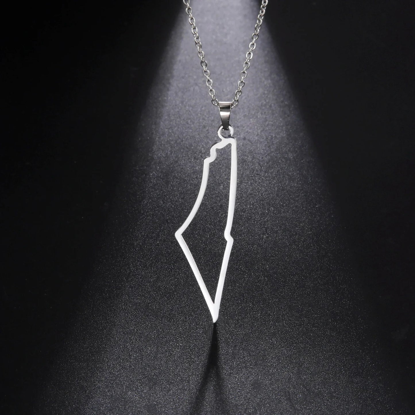 Collier Palestine Argent Plaqué