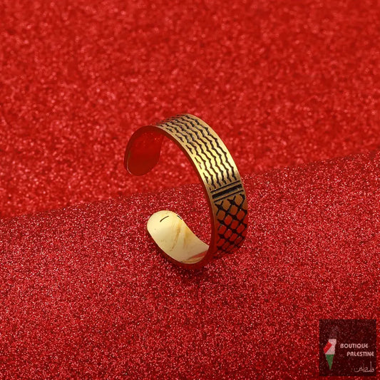Bague Palestine Keffieh